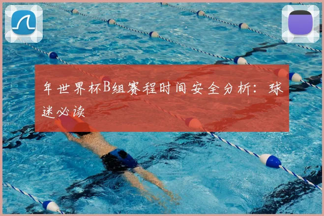 年世界杯B组赛程时间安全分析：球迷必读